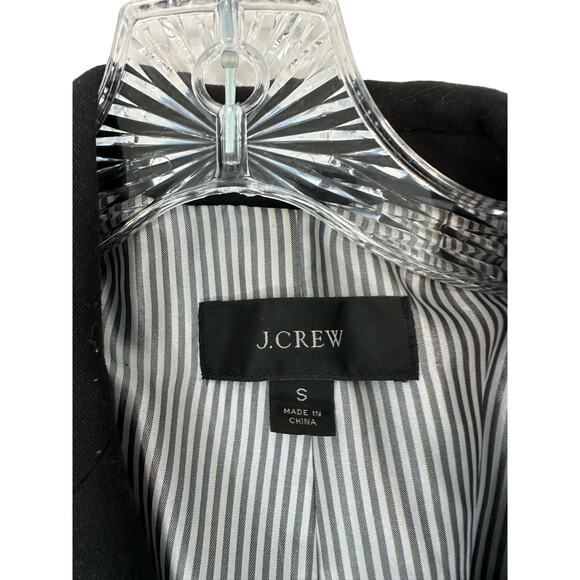 J.Crew Schoolboy Blazer Black Office Career Preppy Academia Scholarly Small - Picture 2 of 9